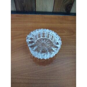 Vtg Crystal Legends by Godinger crystal ashtray/coin/candy dish made in China